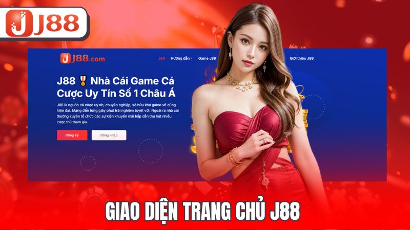 Giao diện trang chủ J88