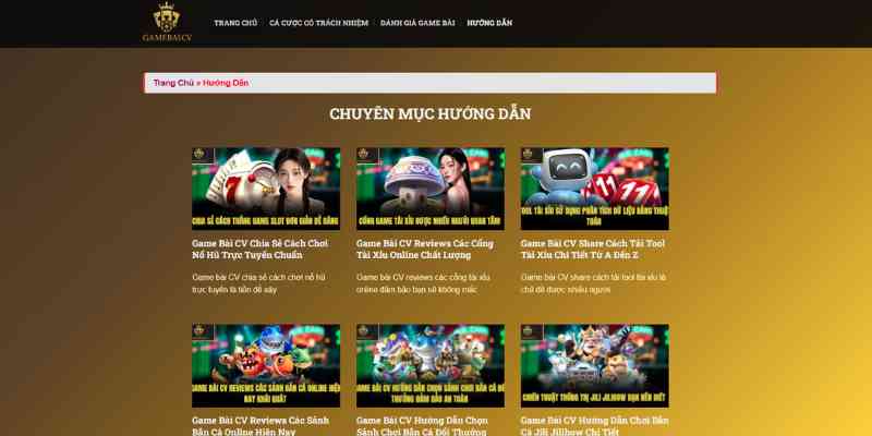 Ảnh: Chuyên mục “Hướng dẫn” với bài viết dành cho người chơi mới