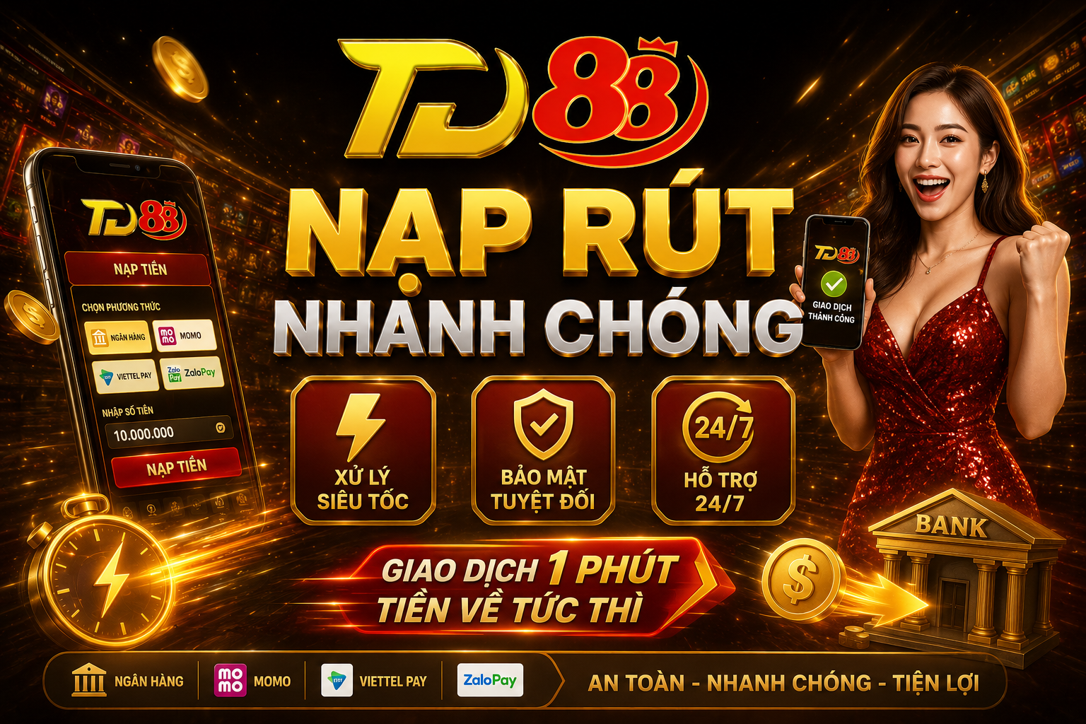 Nạp rút nhanh chóng